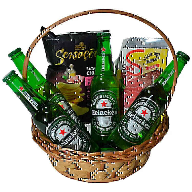 Cesta de Cerveja Heineken..