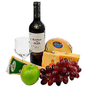 Kit de Vinho e Queijos..