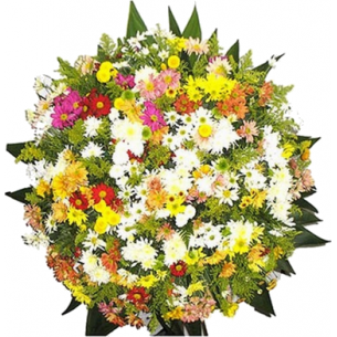 COROA DE FLORES TRADICION..