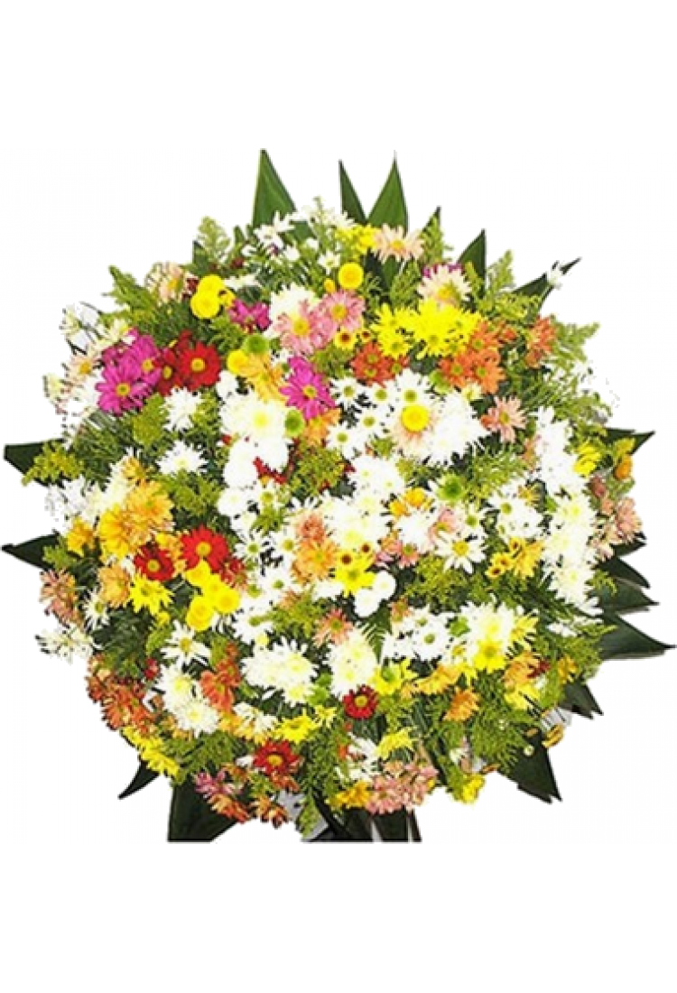 COROA DE FLORES TRADICION..