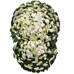 Coroa Flores Brancas Luxo..